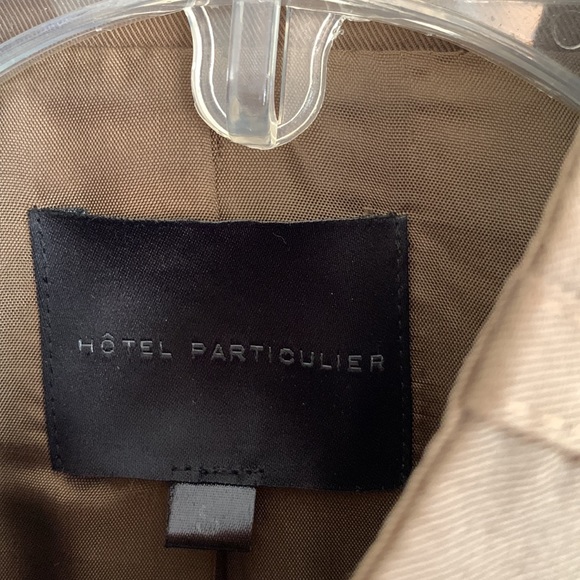 HÔTEL PARTICULIER BROWN ZIP UP 3/4 COAT - SZ SMALL - Picture 5 of 7